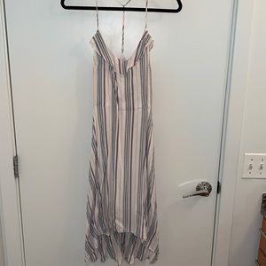 Devlin High low summer dress with ruffle